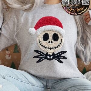 Custom Crewneck with Festive Skull Design